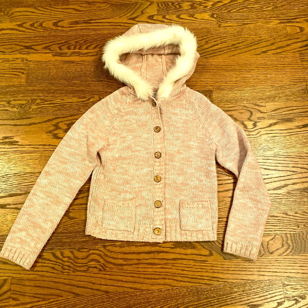 Knitted cardigan, warm & comfy (girl 8-10 yrs)